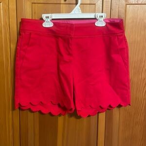 Women’s red shorts, size 4.